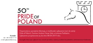 Przedłużony termin zgłaszania koni na aukcję Pride of Poland i Summer Sale